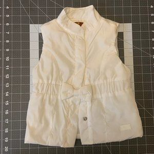 White Puffy Vest & for all mankind